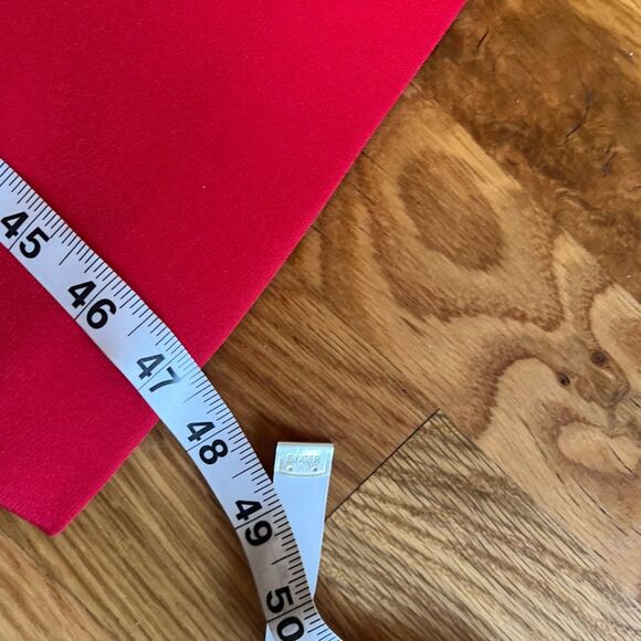 Antonio Melani Cherry Red Francine Square Neck Long Ruched Sleeve Dress Size 6 - Picture 5 of 6